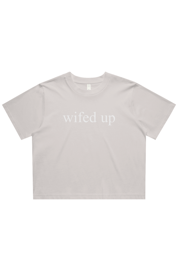 wifed up cropped tee