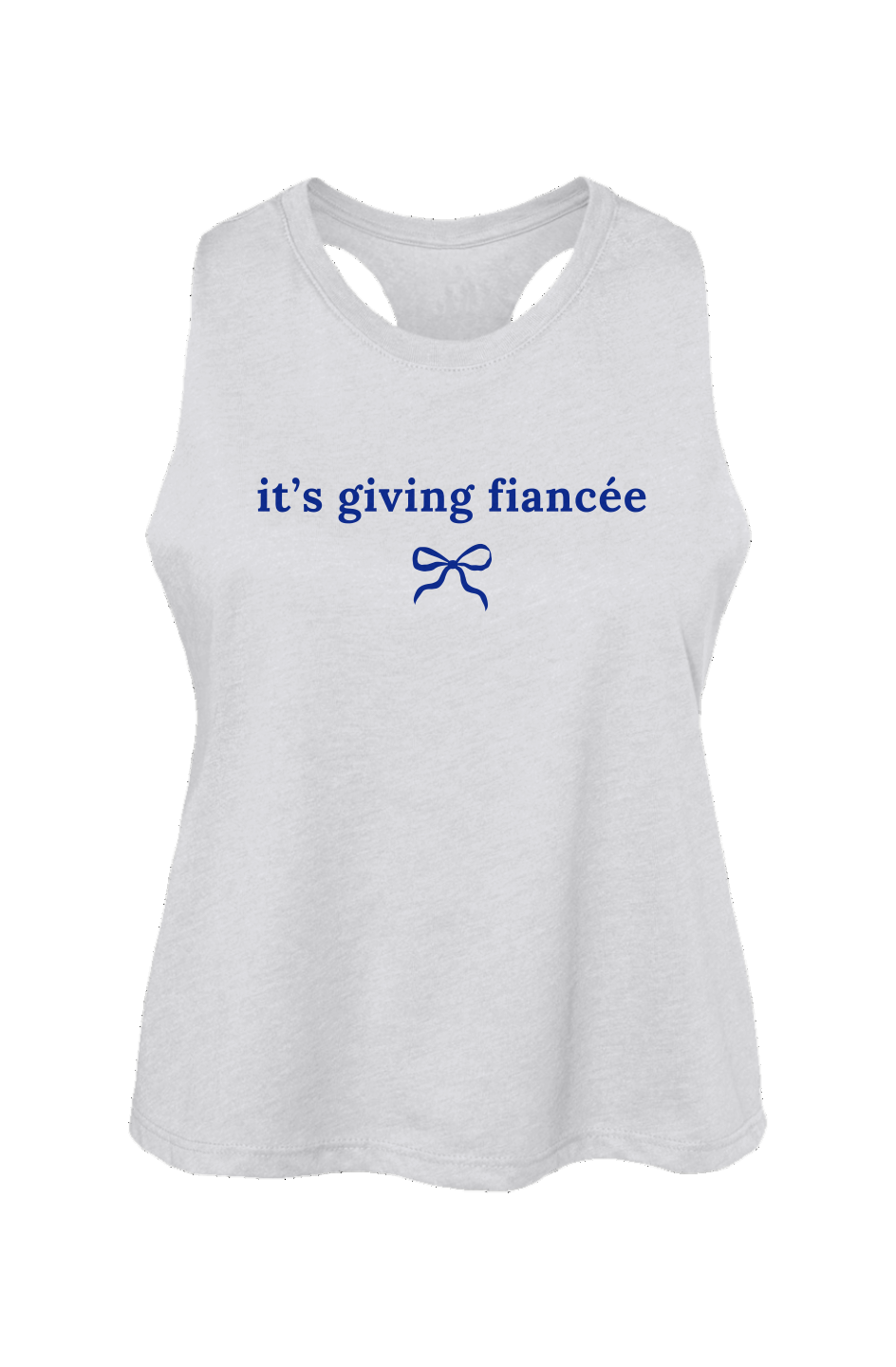 it's giving fiancee racerback cropped tank