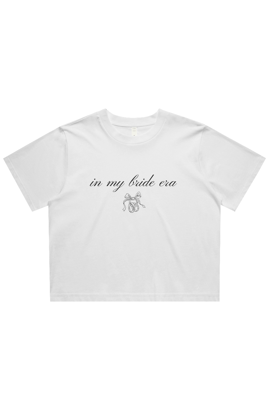 in my bride era cropped tee