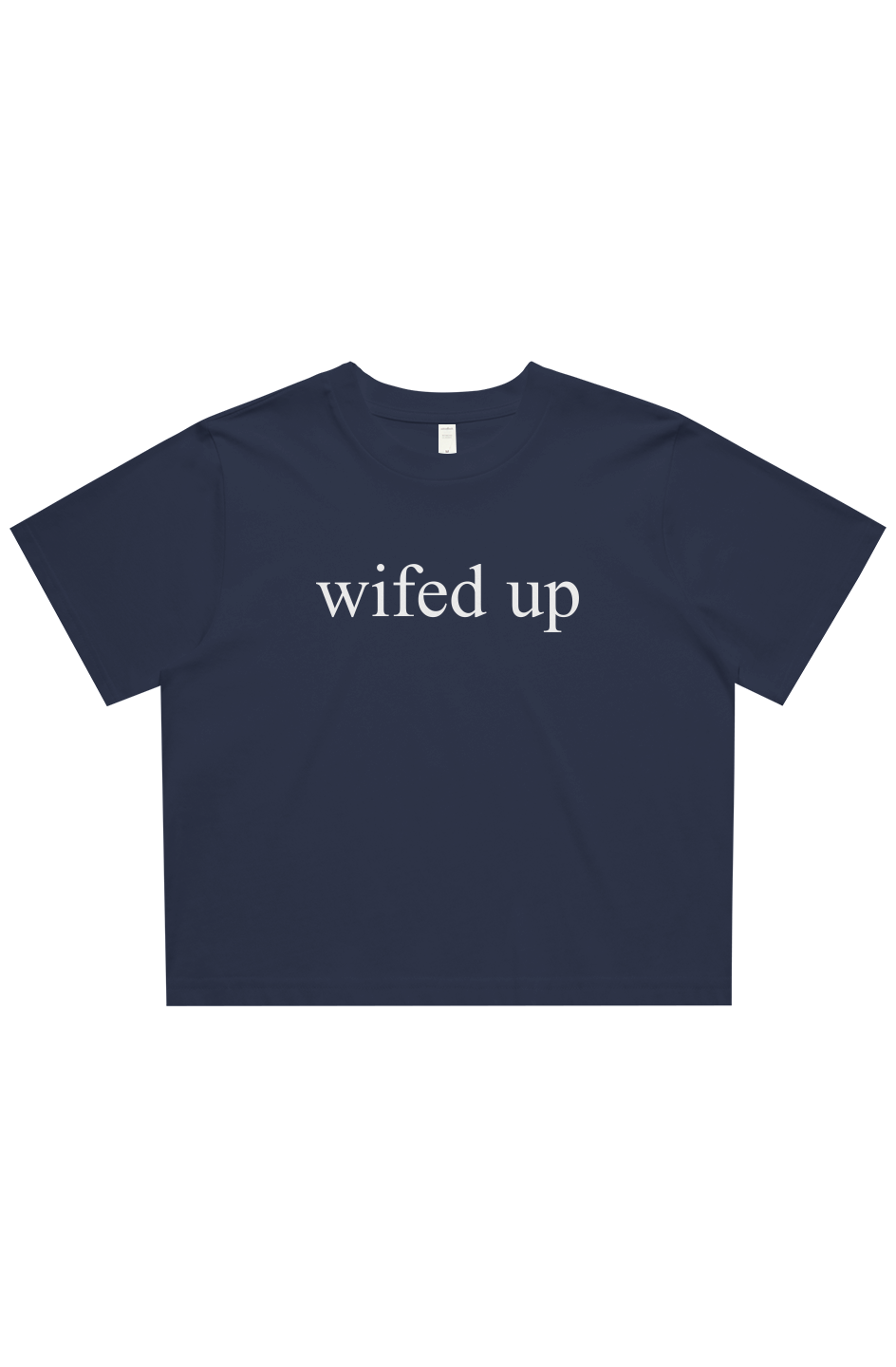 wifed up cropped tee