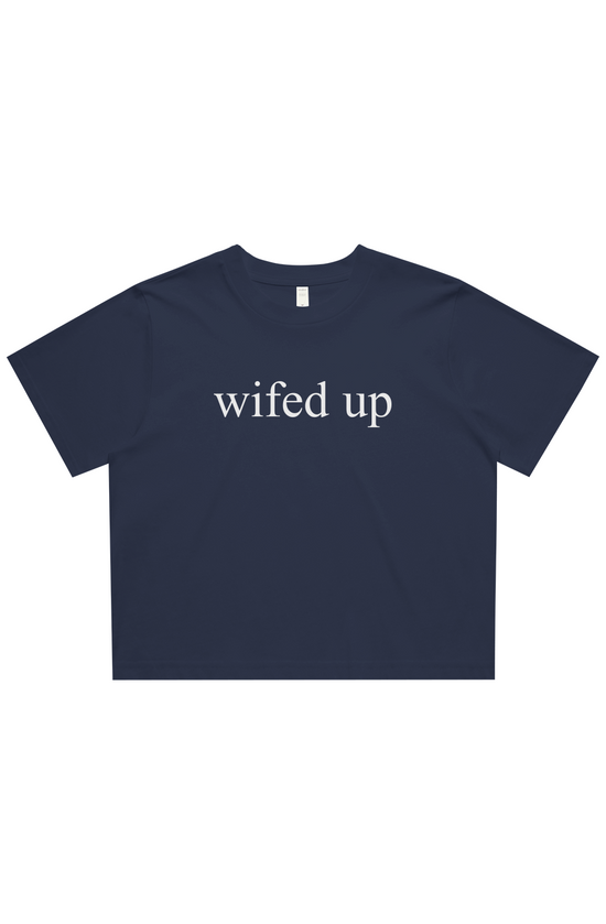wifed up cropped tee