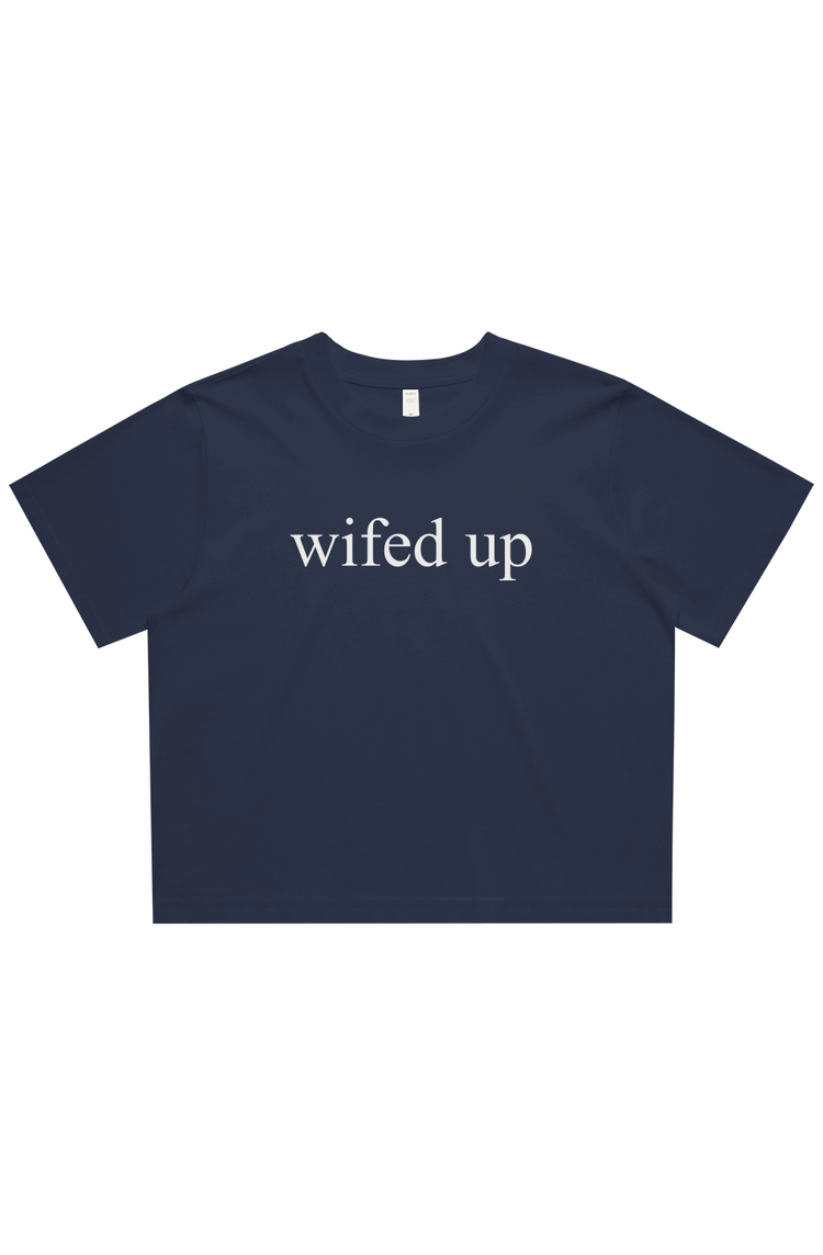 wifed up cropped tee