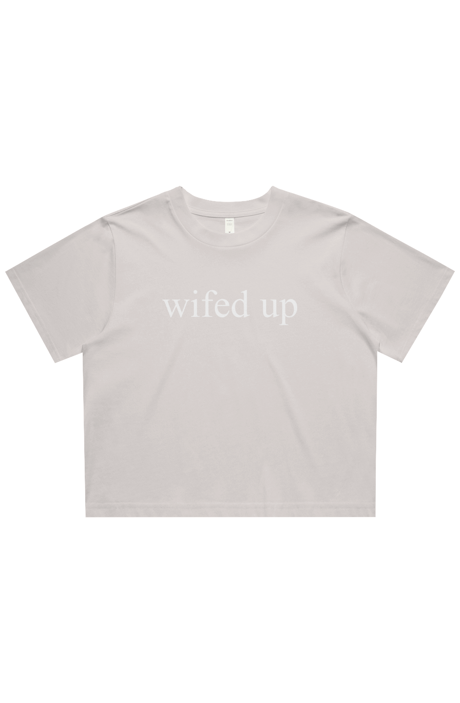 wifed up cropped tee