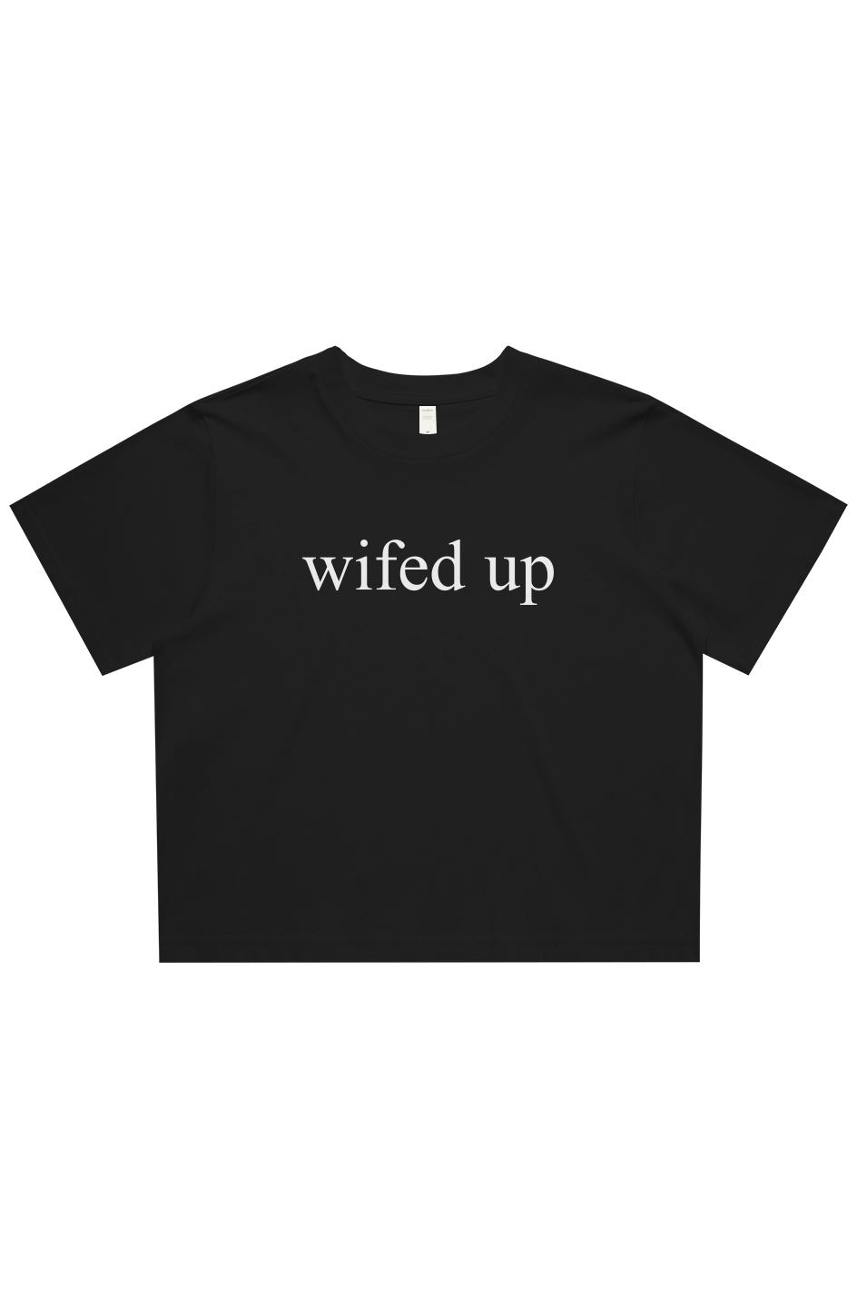 wifed up cropped tee