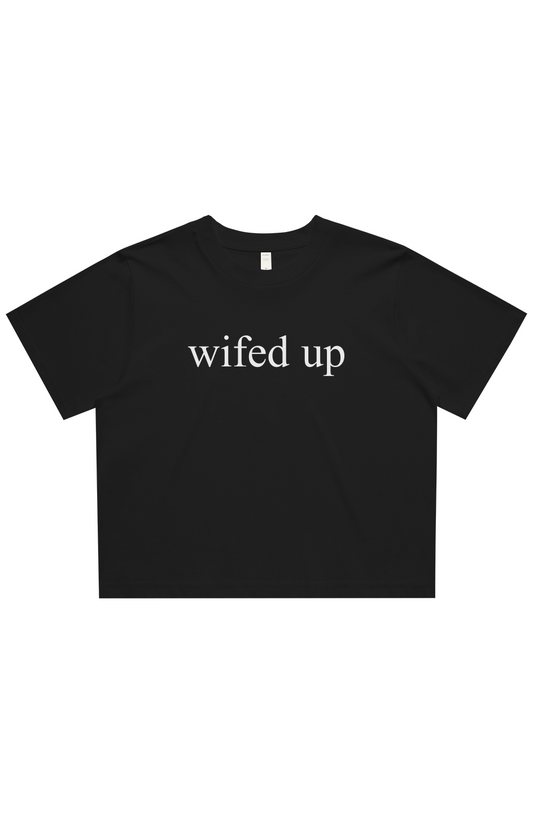 wifed up cropped tee