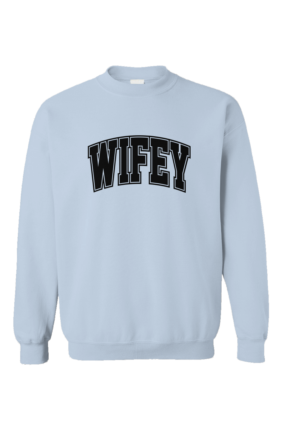 wifey collegiate crewneck sweatshirt 