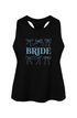 bride bow racerback cropped tank