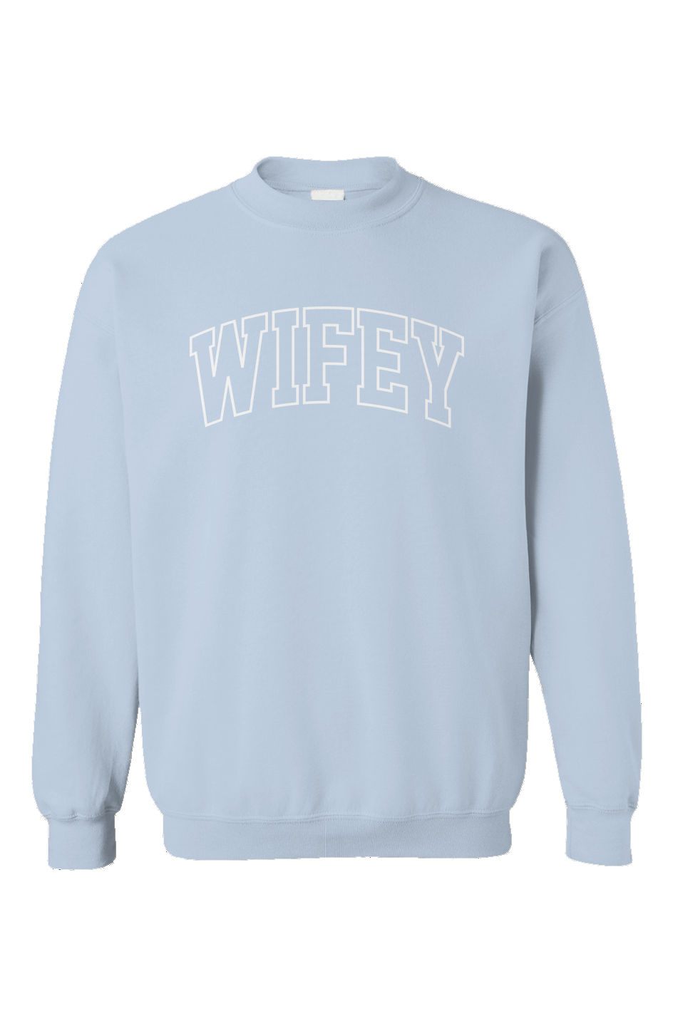 wifey varsity crewneck sweatshirt