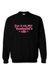 put it on my husbands tab crewneck sweatshirt 