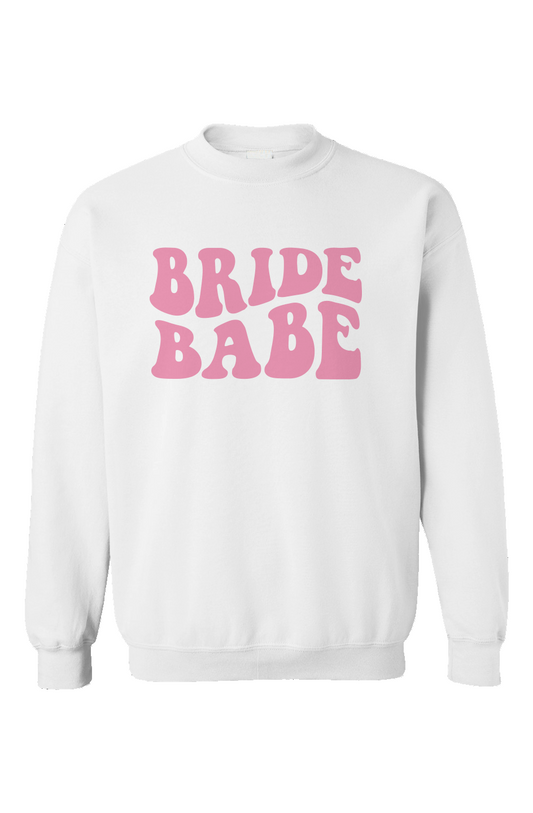 bride babe crewneck sweatshirt 