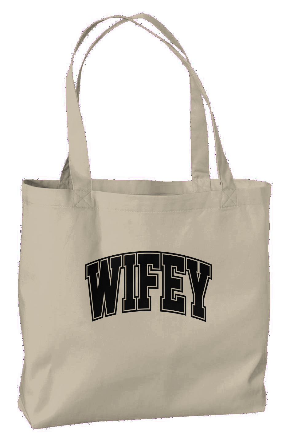 wifey varsity tote