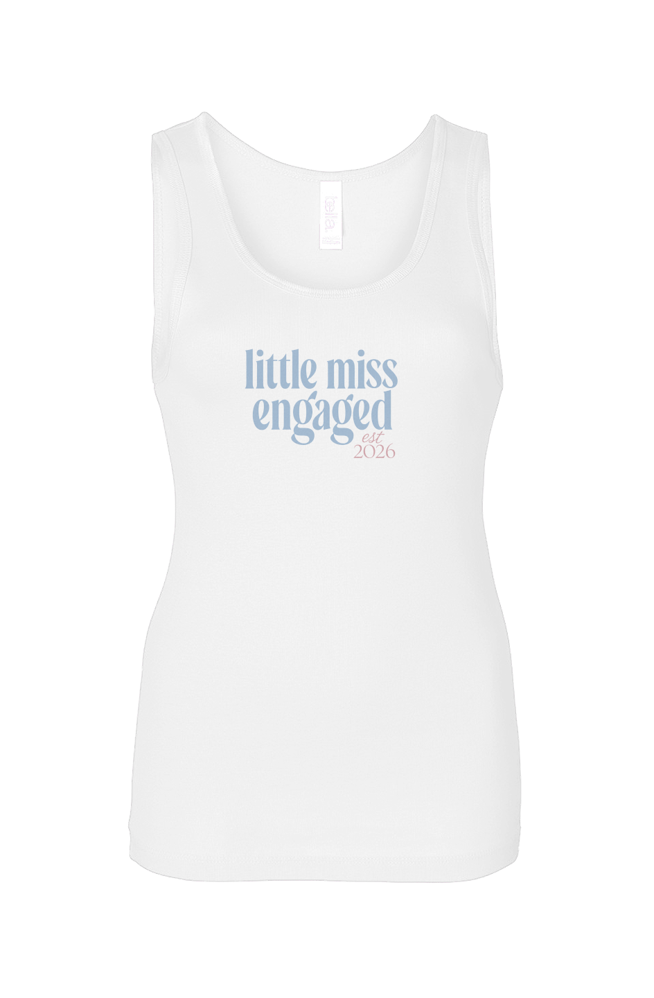 little miss engaged baby rib tank
