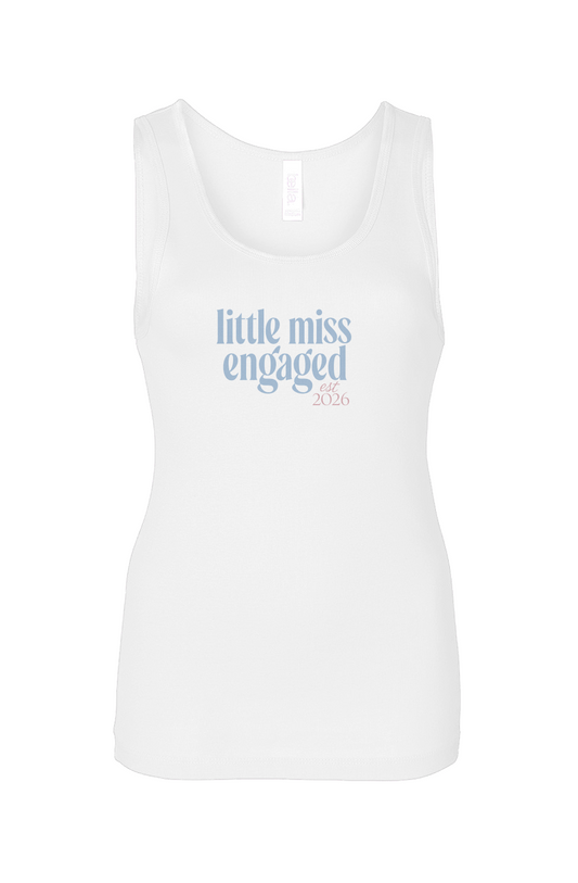 little miss engaged baby rib tank