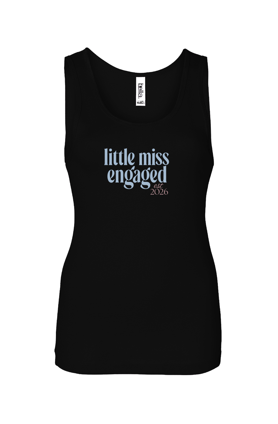 little miss engaged baby rib tank