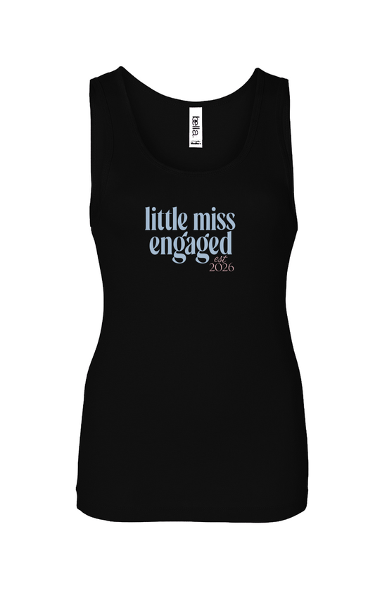 little miss engaged baby rib tank
