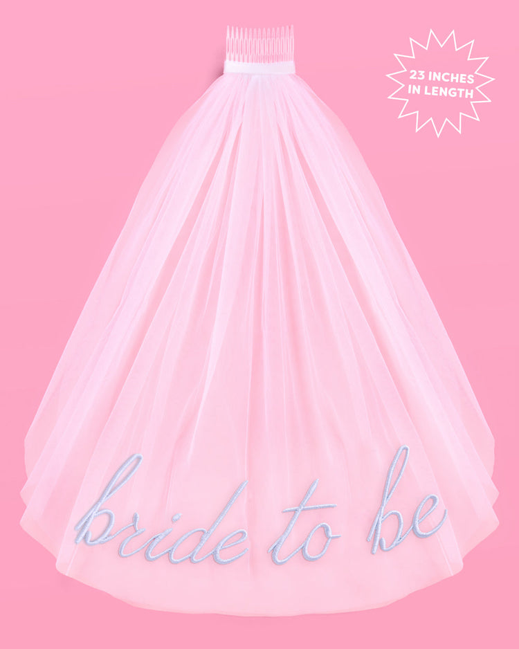 Something Blue Veil - embroidered tulle veil
