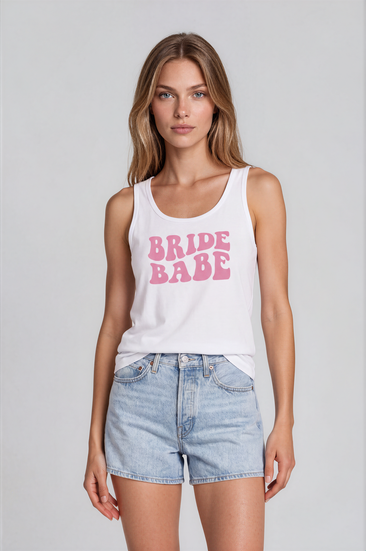 bride babe baby rib tank
