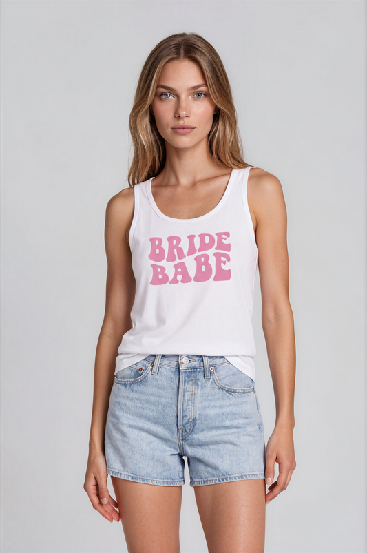 bride babe baby rib tank