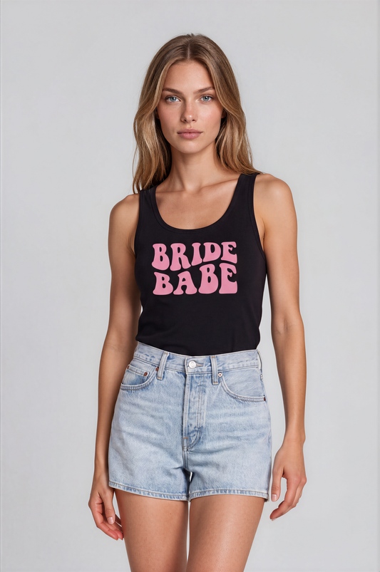 bride babe baby rib tank