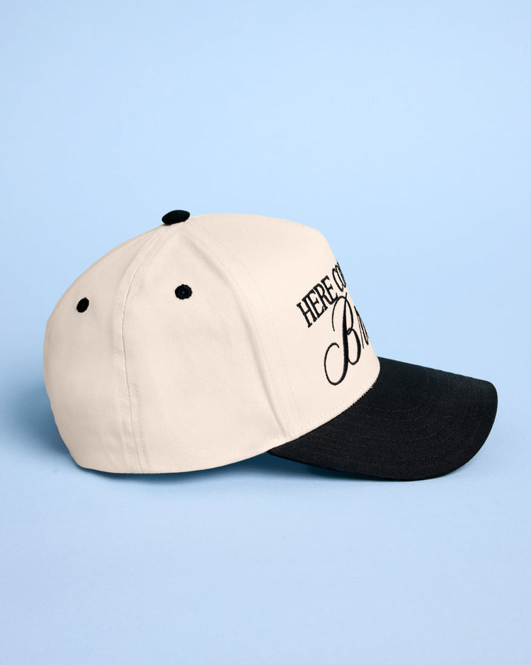 Here Comes the Bride Hat - embroidered trucker hat