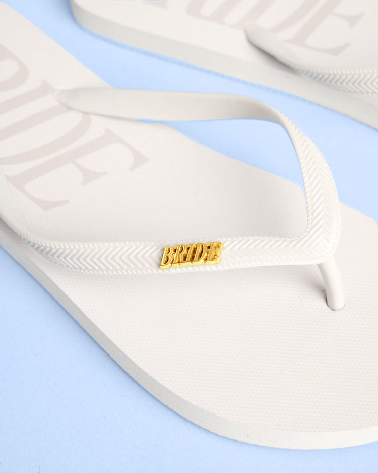 Bride Flip Flops - rubber flip flops
