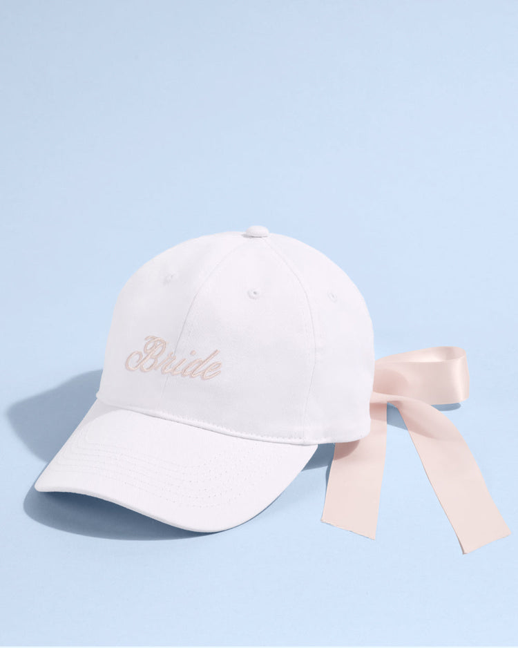 Tying the Knot Hat - embroidered hat + bow